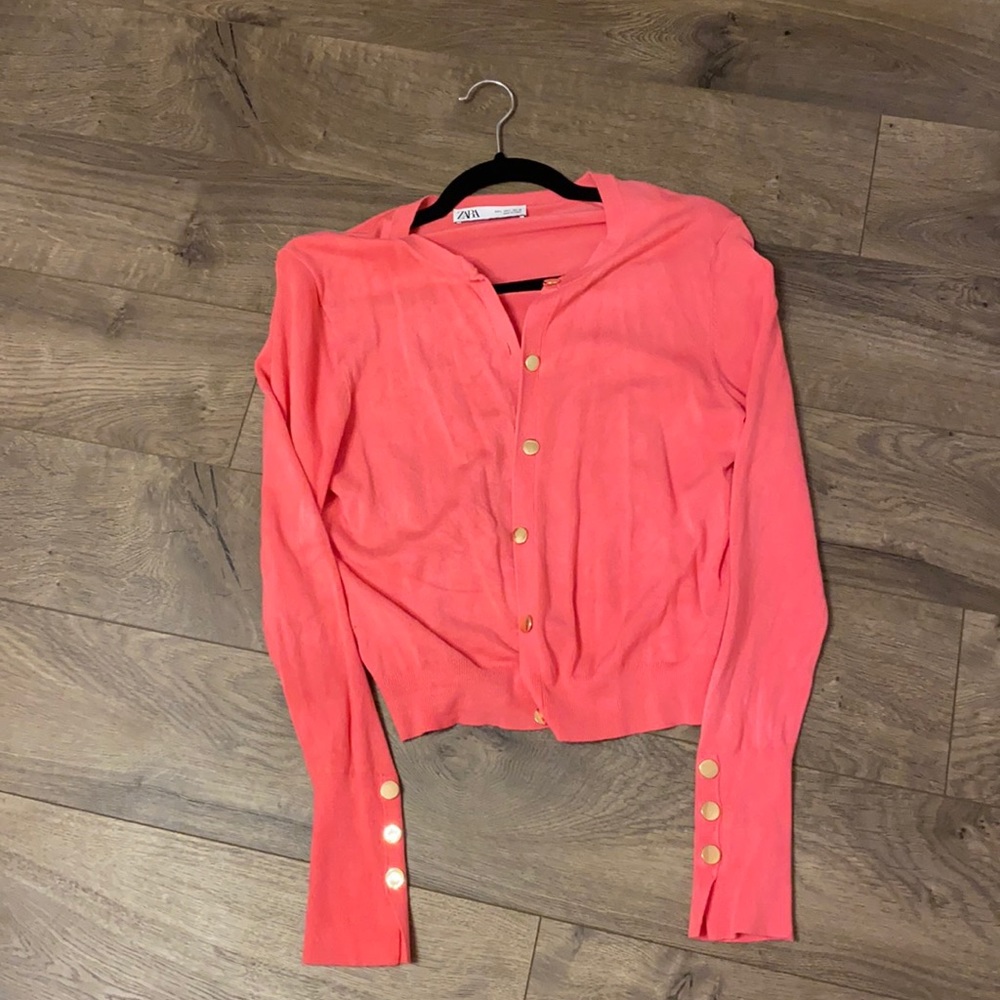 Zara cute pink cardigan!!